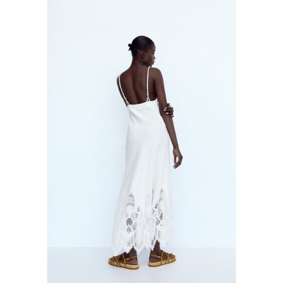 Brown Zara Suede Stud Embellished Straps Gladiator Espadrille Sandals (NWT) - Picture 8 of 9